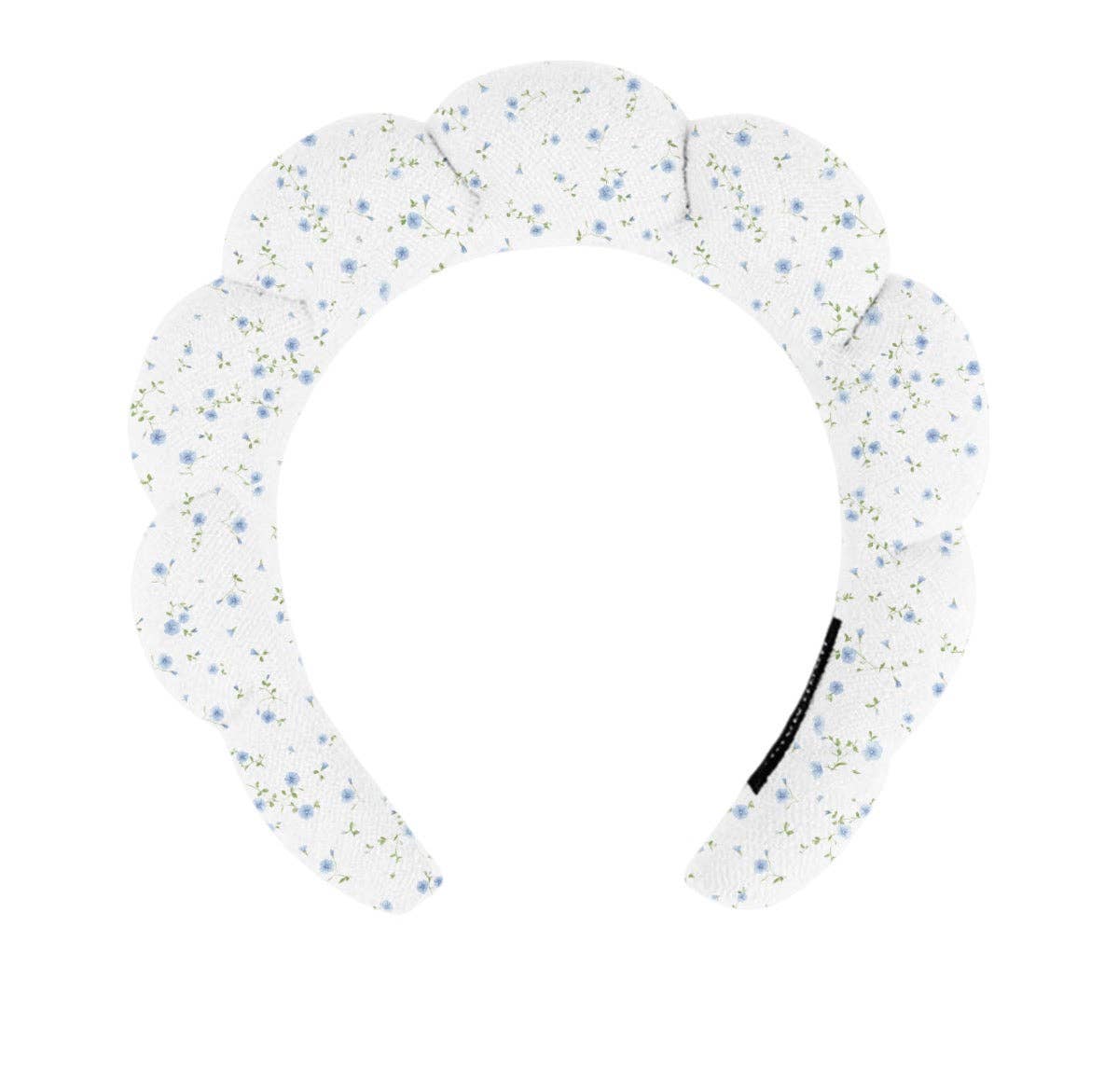 Blue Floral “Get Ready With Me” Skincare Headband