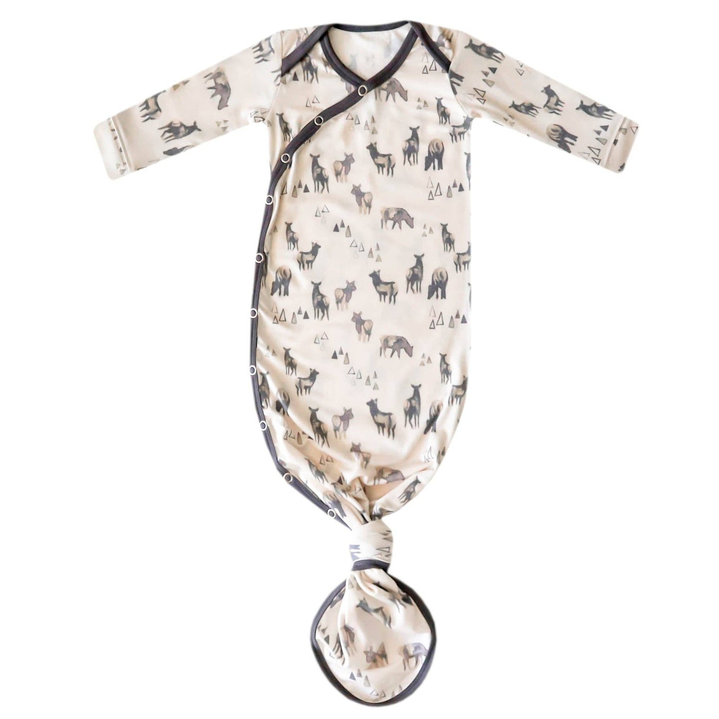 Newborn Knotted Gown - Cody