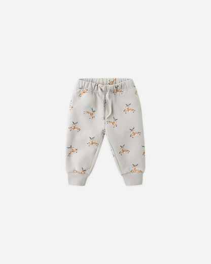 Quincy Mae Reindeer Relaxed Fleece Sweatpant