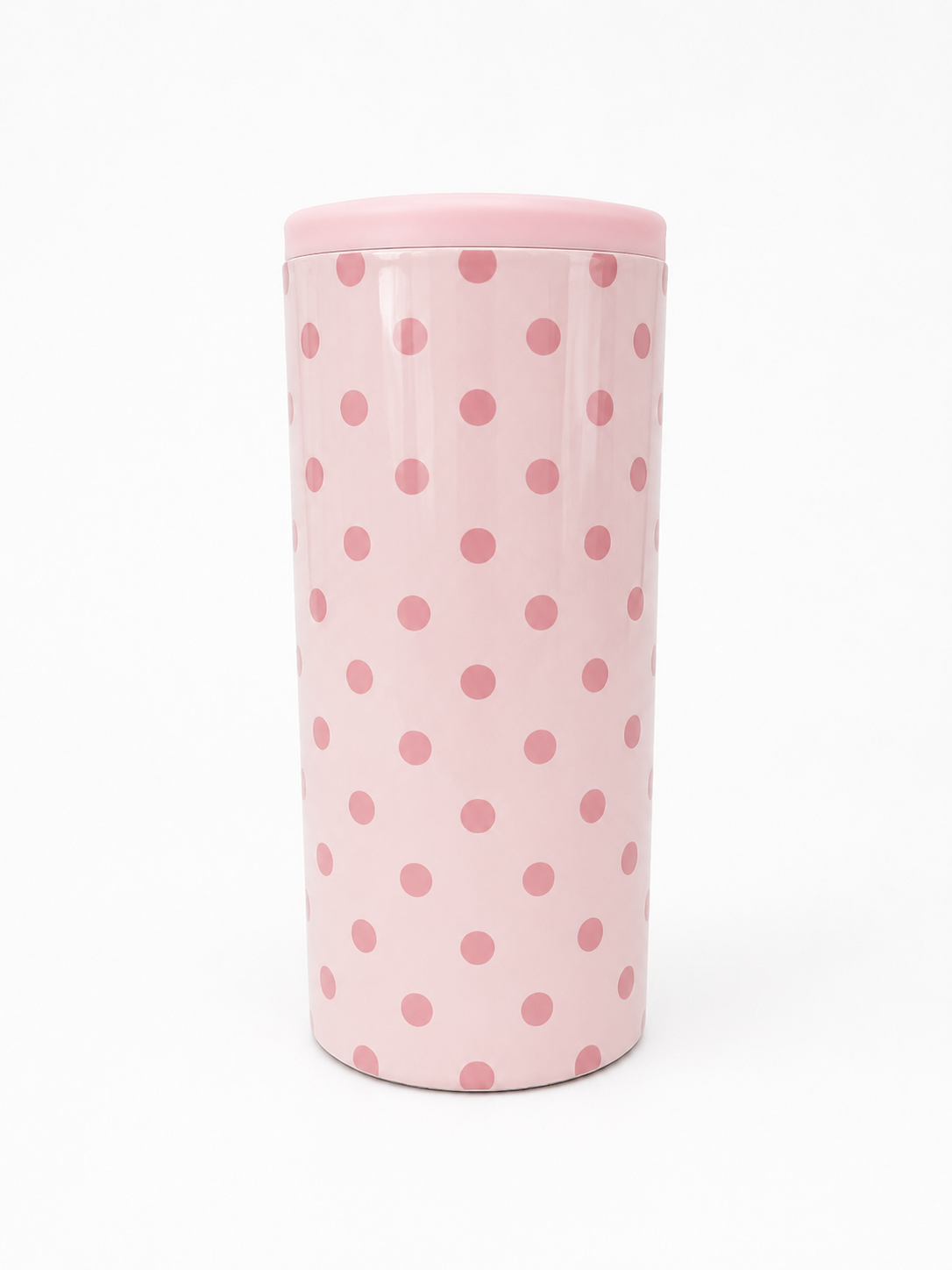 Hard Cooling Can in Pink Polka Dot