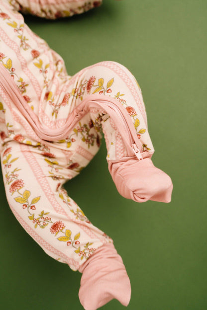 Vintage Floral Stripe Bamboo Sleeper