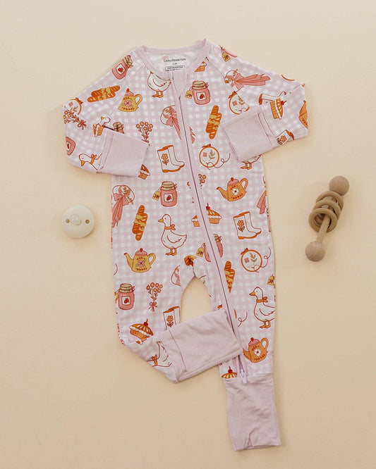 Bamboo Zip Romper | Cottagecore Cutie