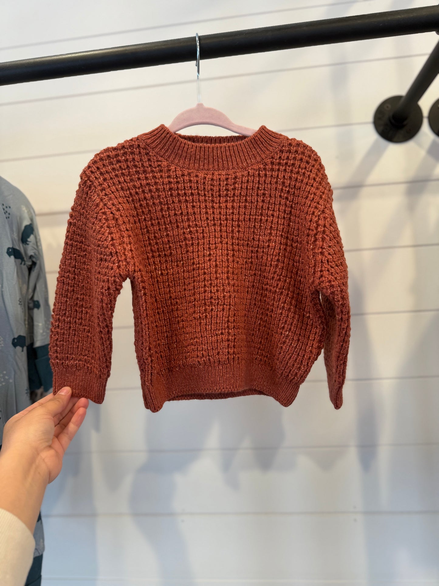 Quincy Mae Cranberry Chunky Knit Sweater