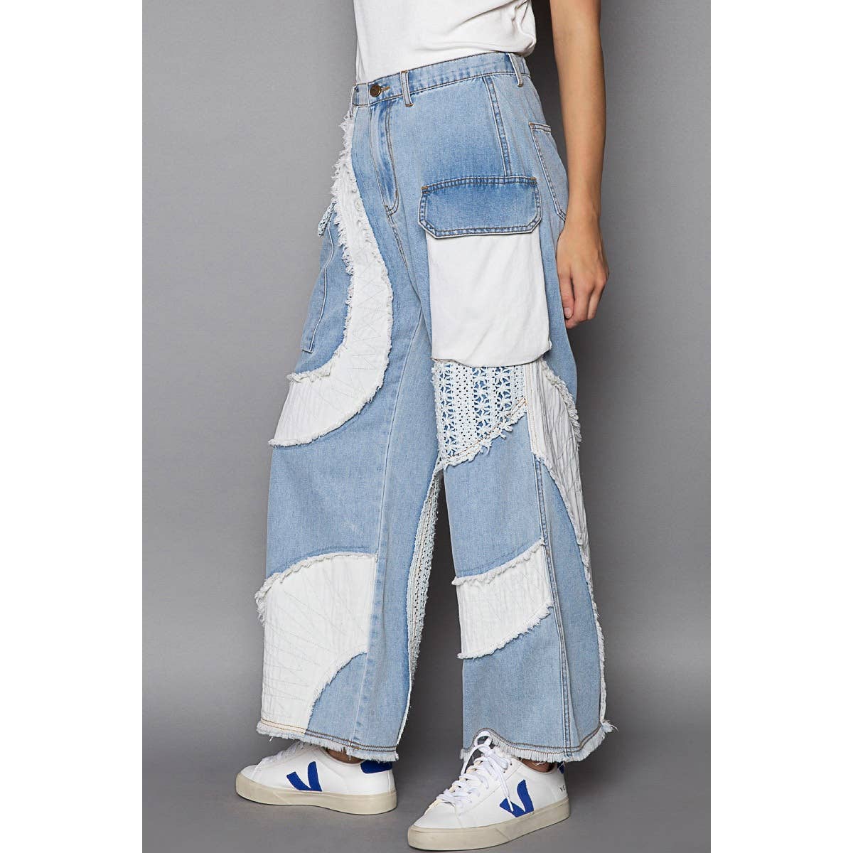 Wavy Straight Denim Pants