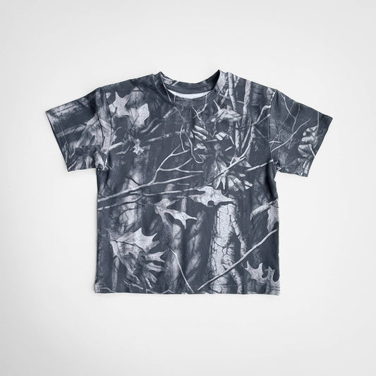 Toddler Camo Tee in Charcoal