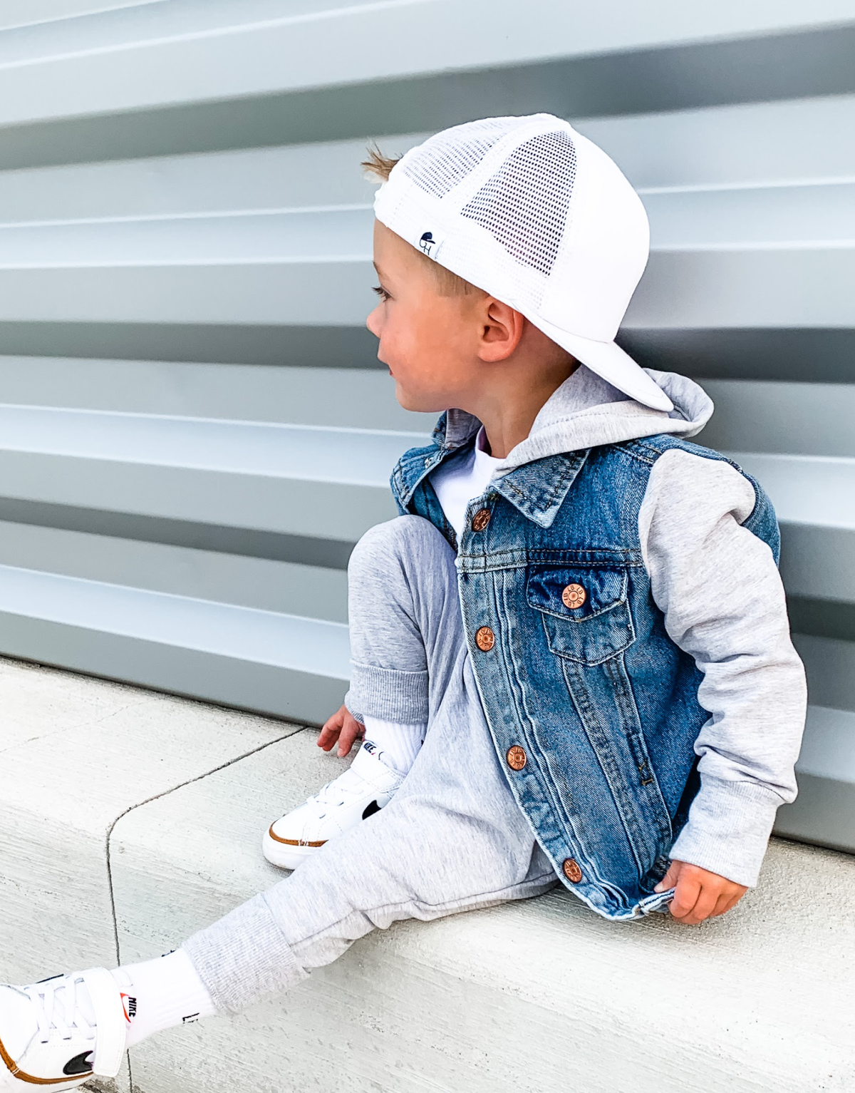 Hooded Denim Jacket