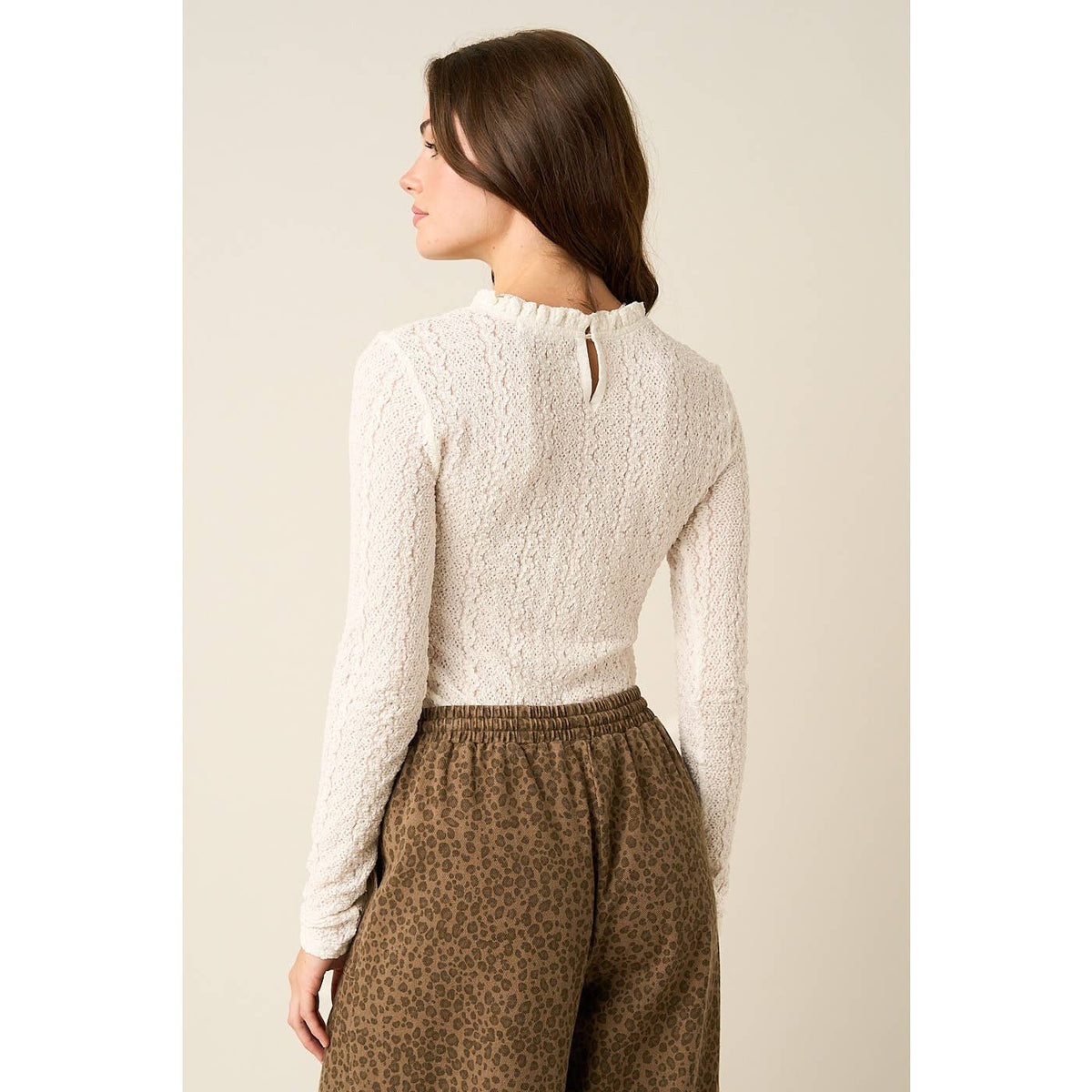Victoria Ruffle Long Sleeve Top
