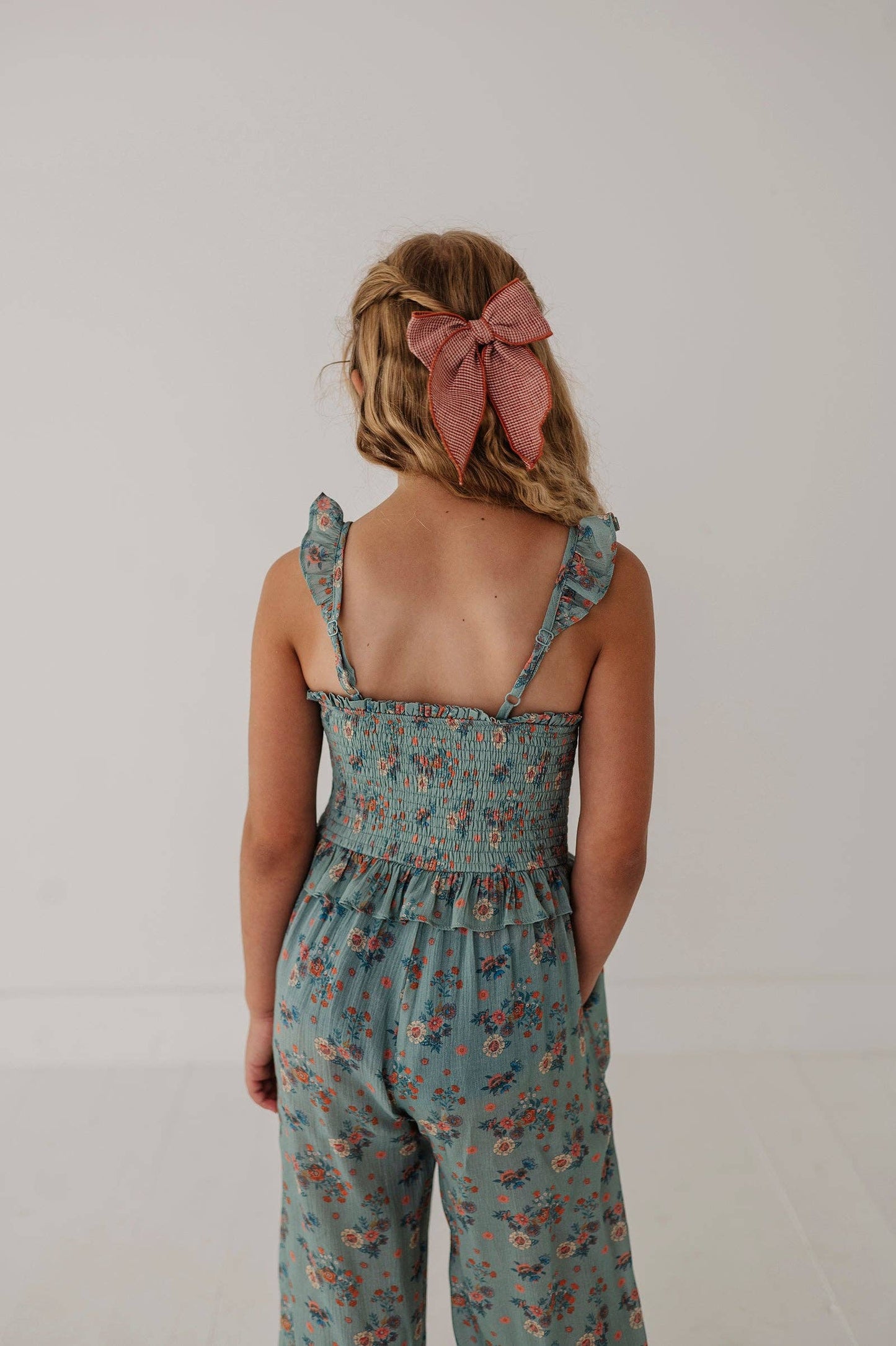 Olivia Smocked Jumpsuit
