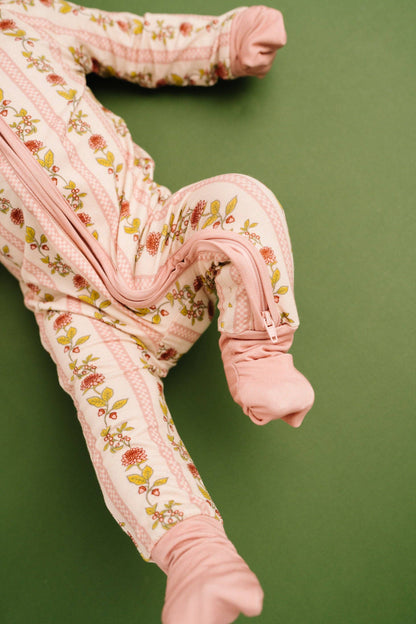 Vintage Floral Stripe Bamboo Sleeper