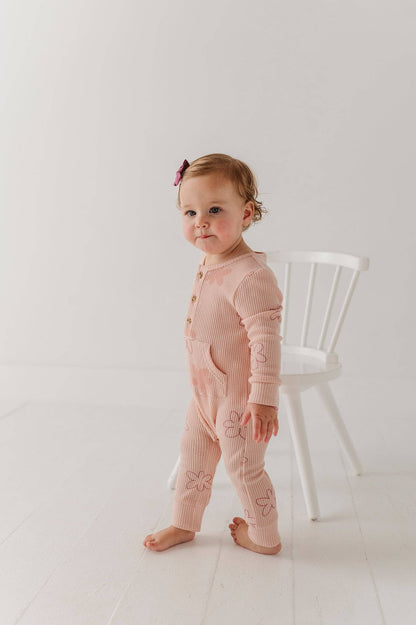 Daisy Waffle Romper