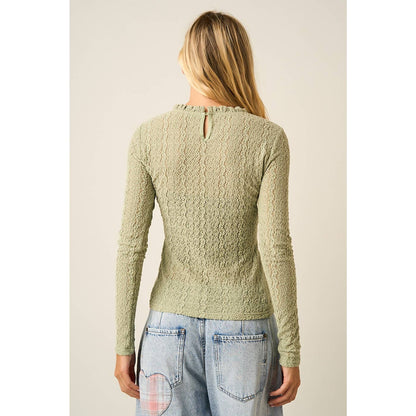 Victoria Ruffle Long Sleeve Top