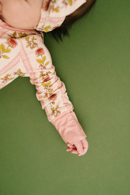 Vintage Floral Stripe Bamboo Sleeper