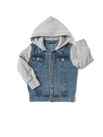 Hooded Denim Jacket