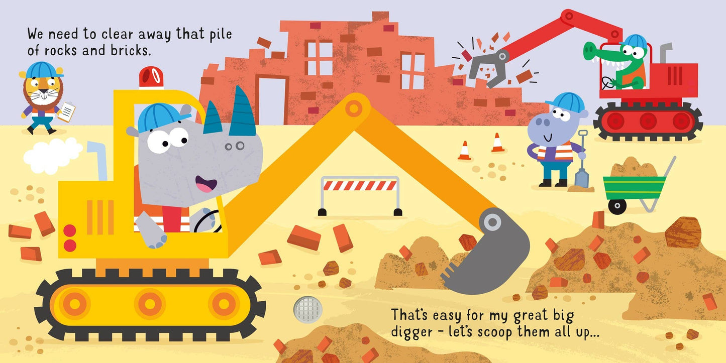 Let's go on a Digger sound book : Usborne