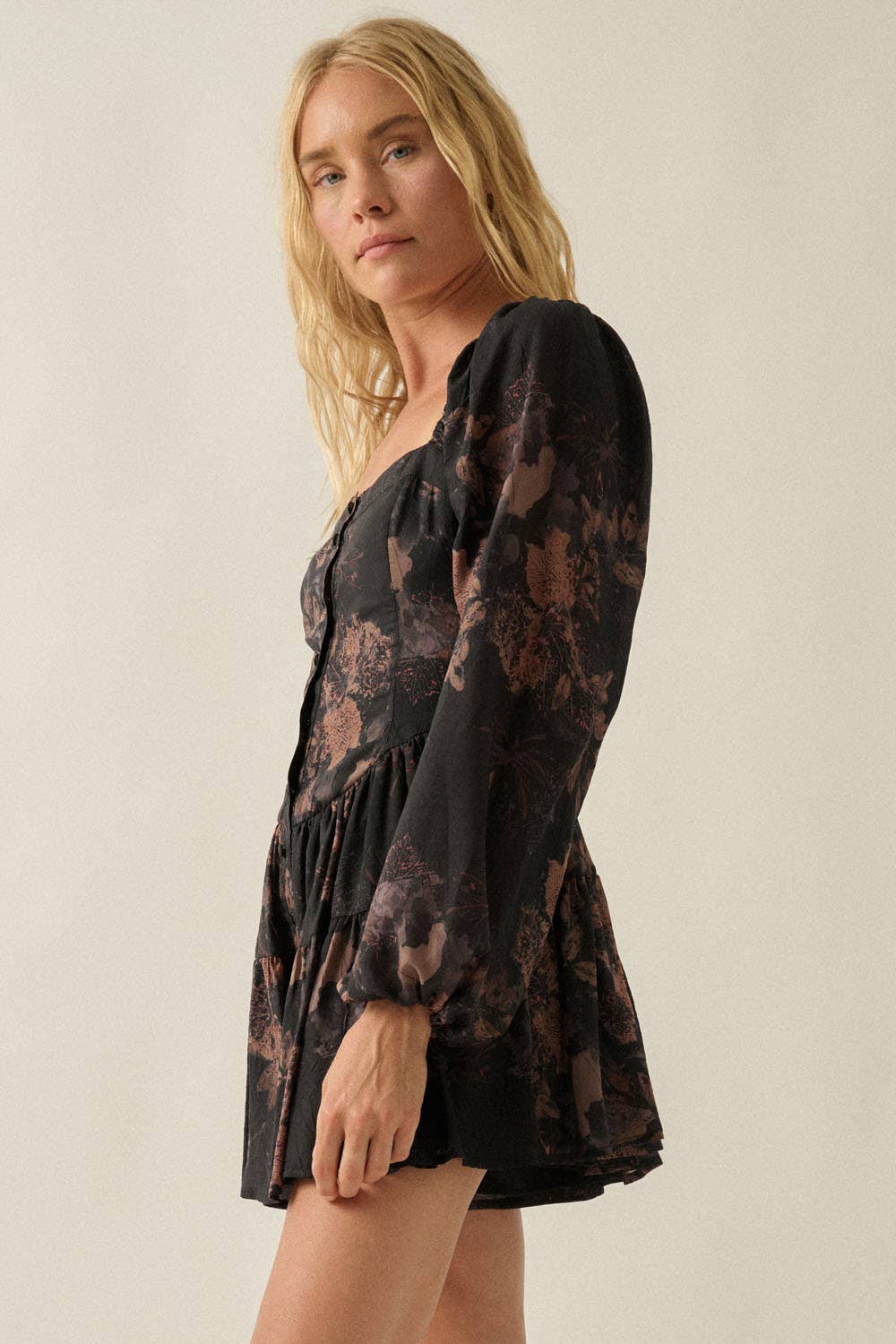 Floral Ruffle Romper