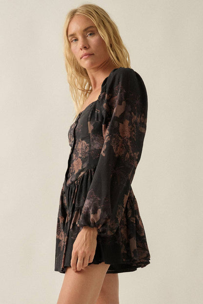 Floral Ruffle Romper