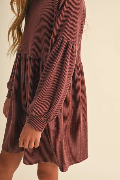 TWEEN GIRLS BABYDOLL KNIT DRESS