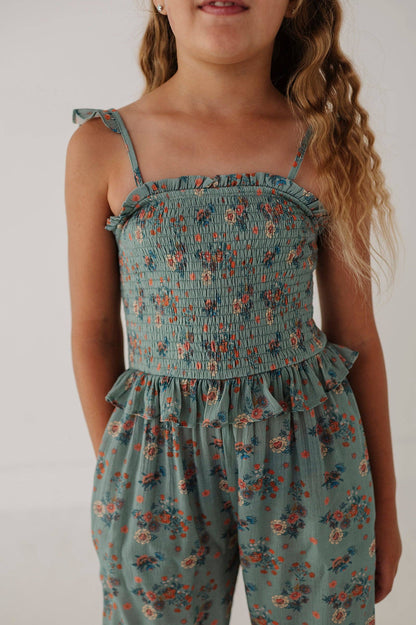 Olivia Smocked Jumpsuit