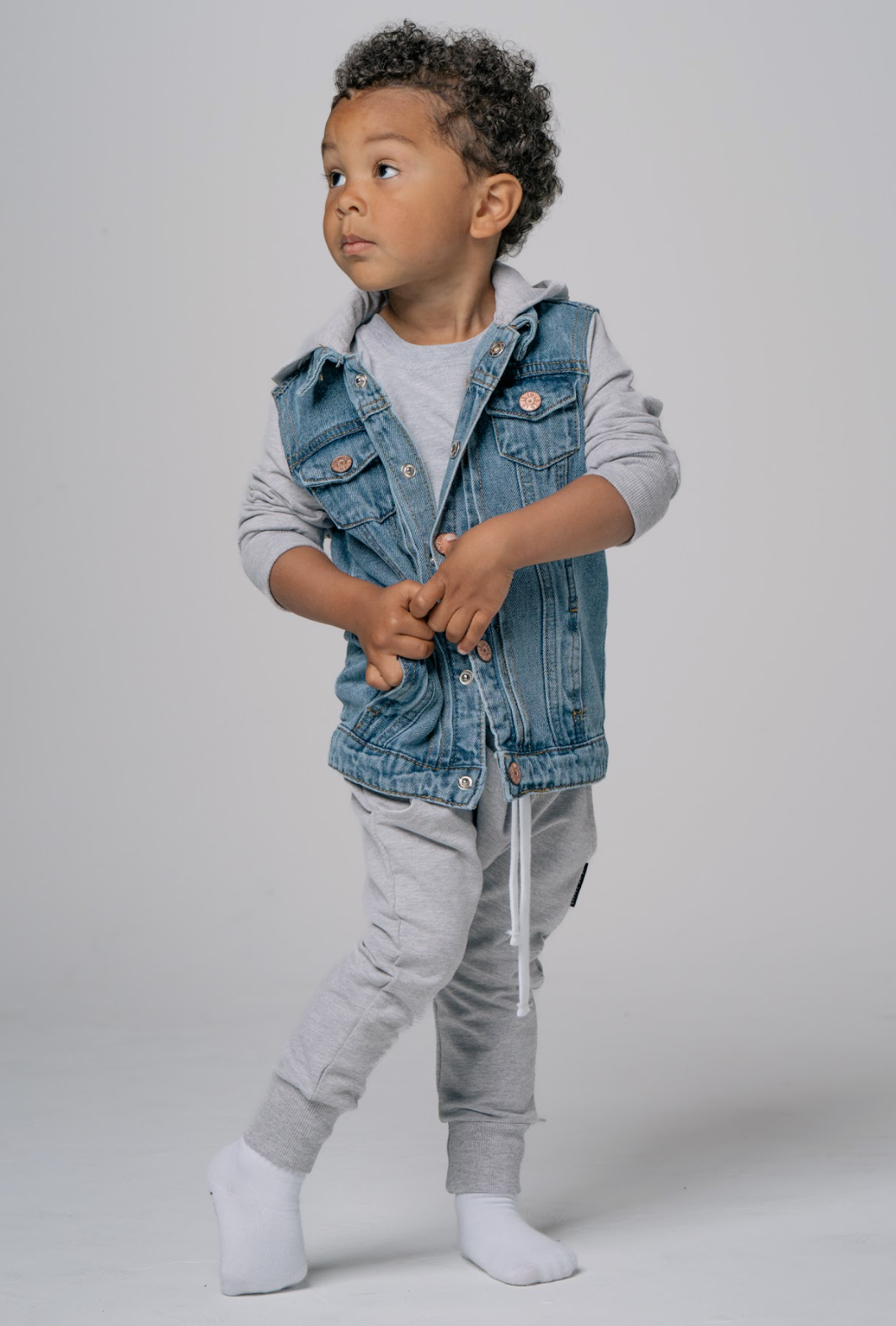 Hooded Denim Jacket