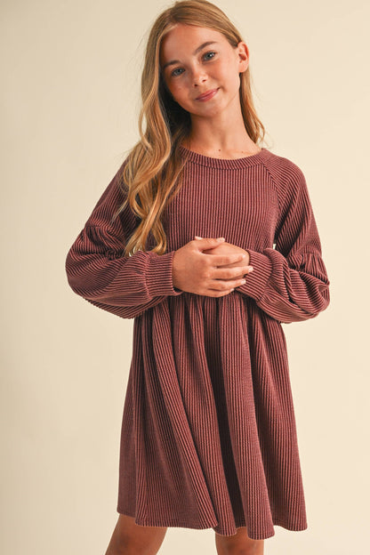TWEEN GIRLS BABYDOLL KNIT DRESS
