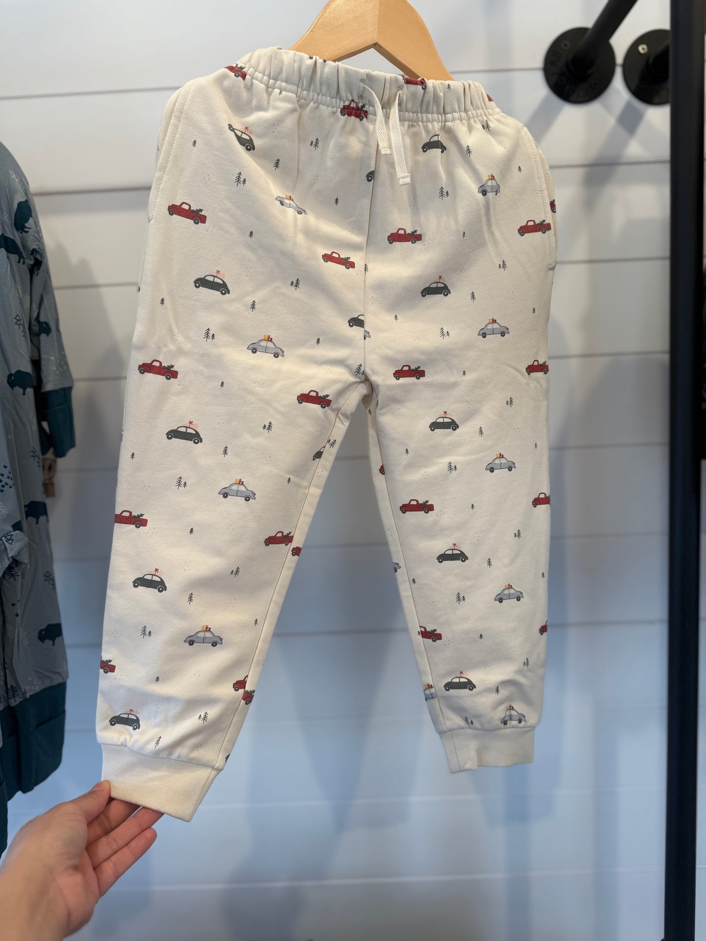 Quincy Mae Christmas Cars Fleece Sweatpants