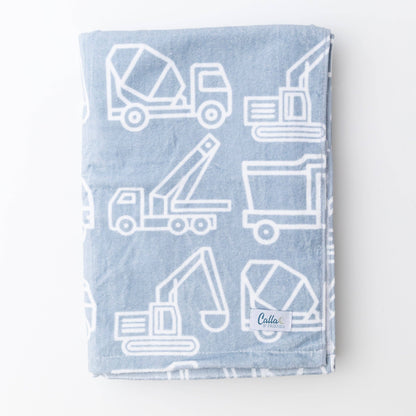 The Kenzie Beach Towel - Trucks & Diggers