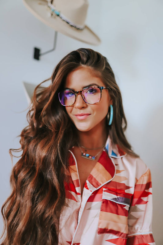 Multi Color Tortoise Blue Light Glasses