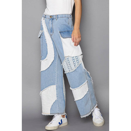 Wavy Straight Denim Pants