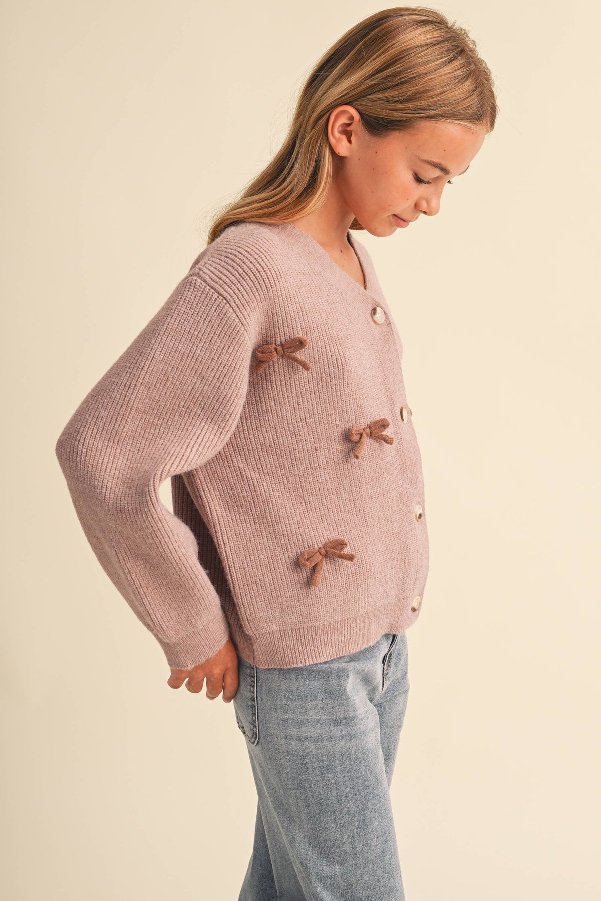 RAGLAN TWEEN GIRLS SWEATER