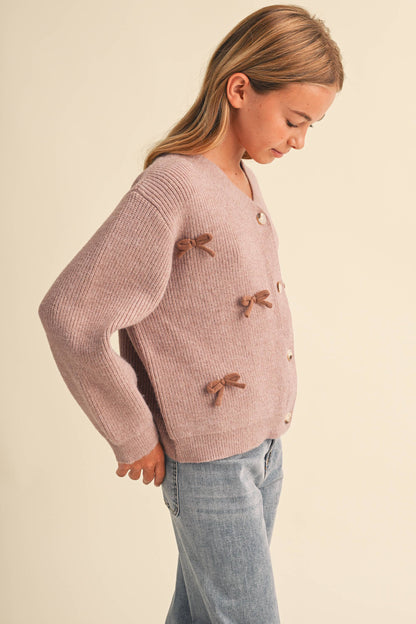 RAGLAN TWEEN GIRLS SWEATER