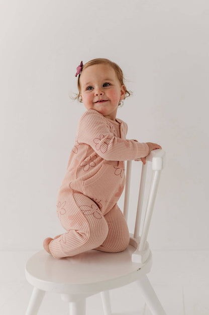 Daisy Waffle Romper