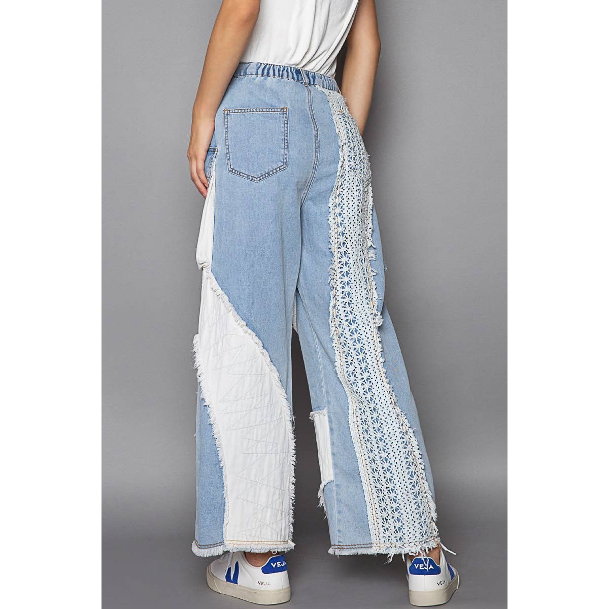 Wavy Straight Denim Pants