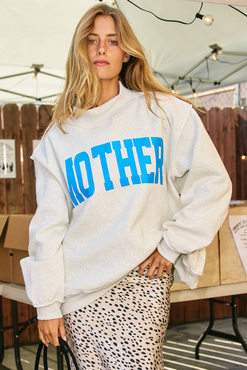 'MOTHER & COOL MOM' Reversible Sweatshirt