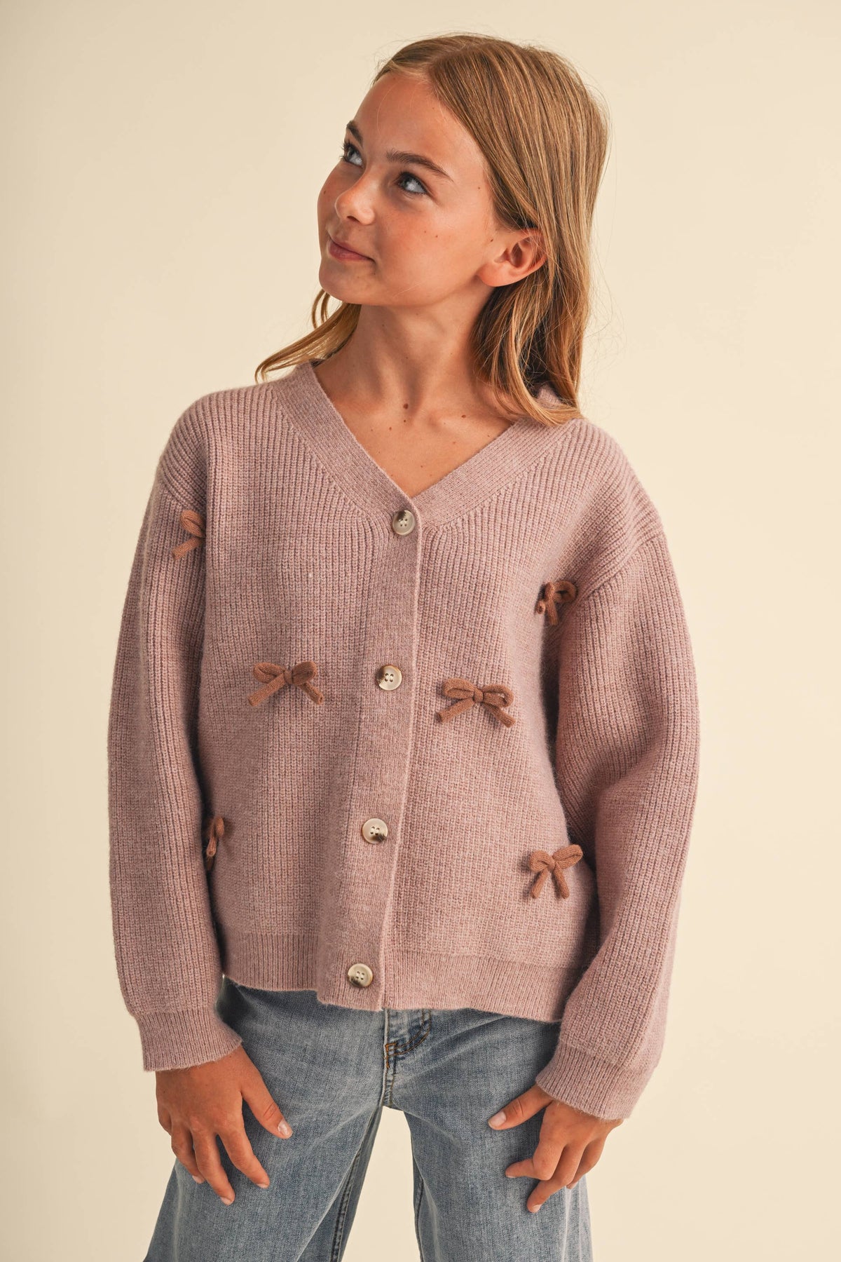 RAGLAN TWEEN GIRLS SWEATER