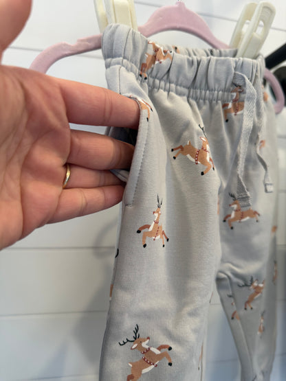 Quincy Mae Reindeer Relaxed Fleece Sweatpant