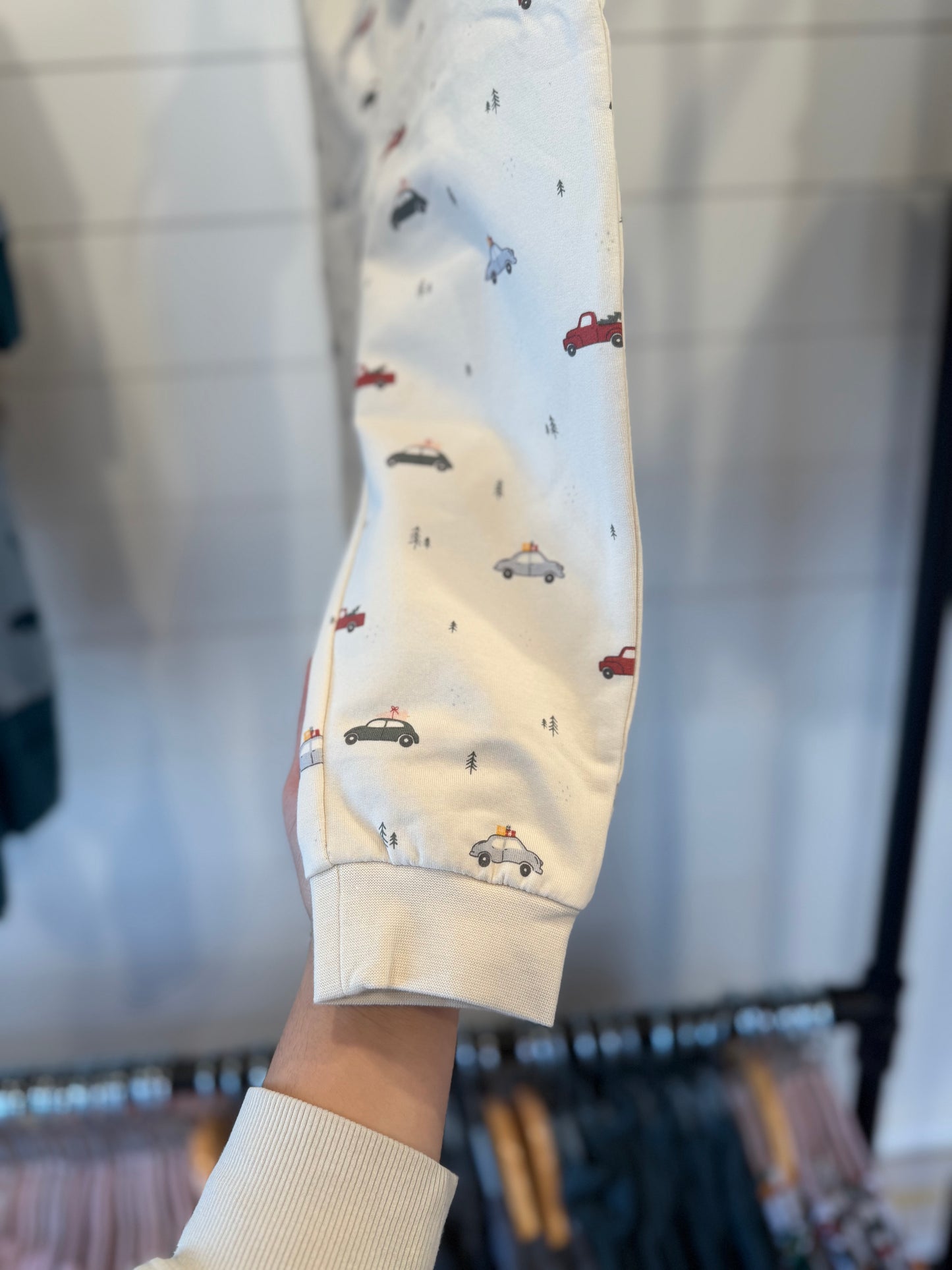 Quincy Mae Christmas Cars Fleece Sweatpants