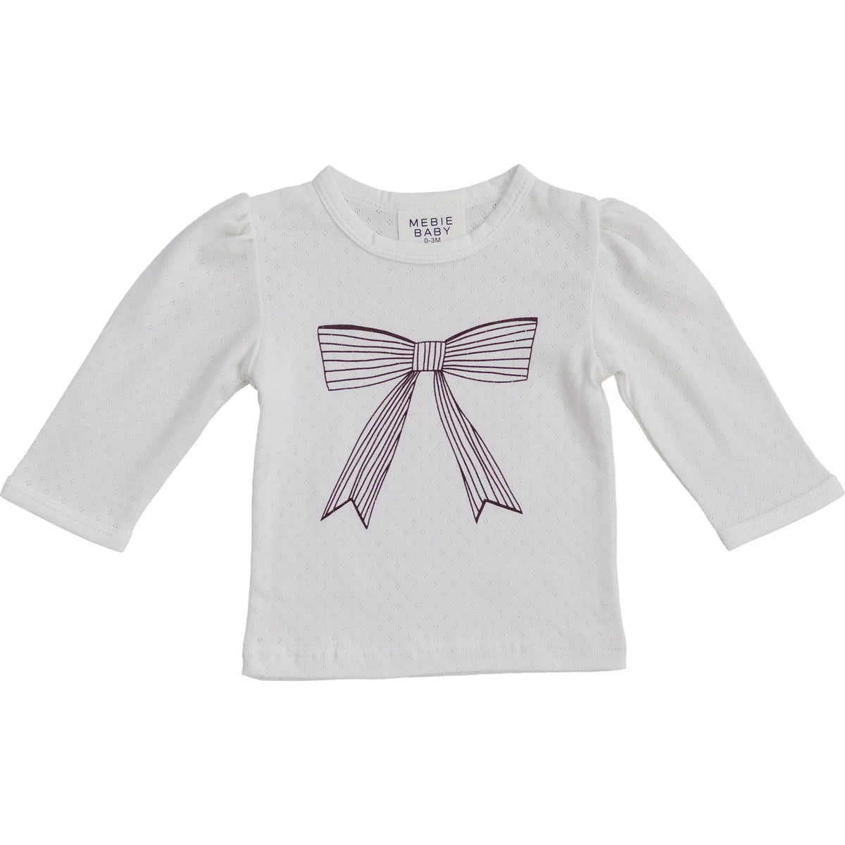 Bow Pointelle Long Sleeve