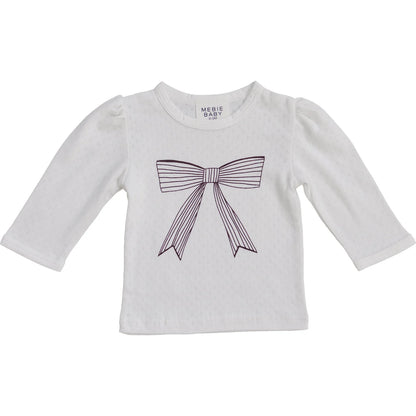Bow Pointelle Long Sleeve