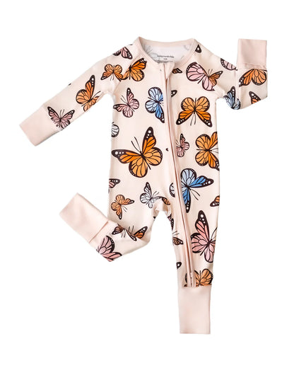 Butterflies Zip Romper