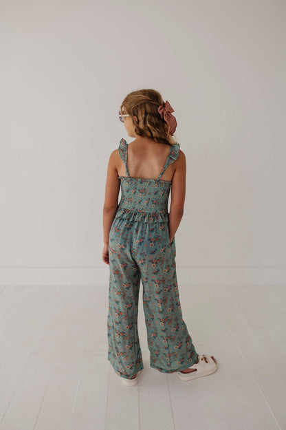 Olivia Smocked Jumpsuit