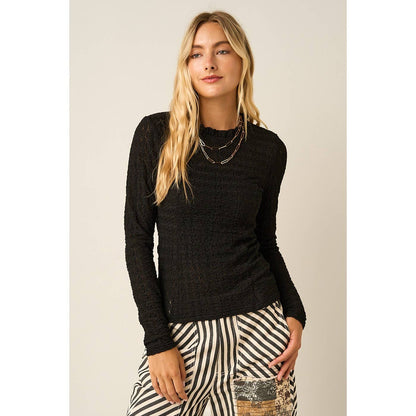 Victoria Ruffle Long Sleeve Top
