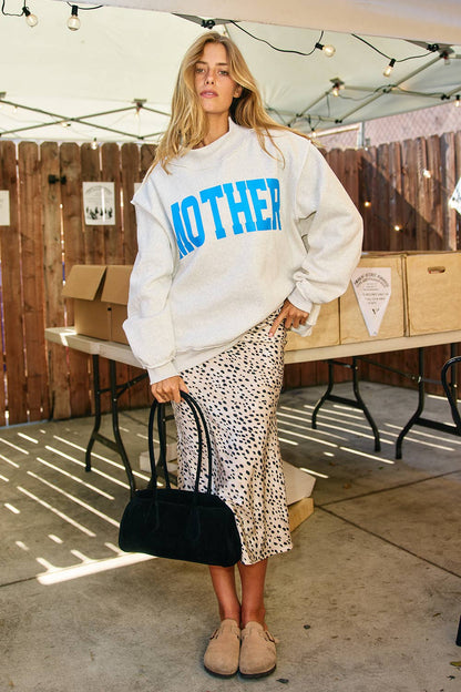 'MOTHER & COOL MOM' Reversible Sweatshirt