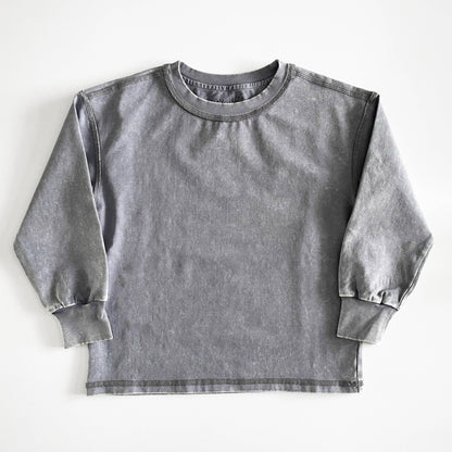 Toddler Sleet Stone-Wash Long Sleeve Tee