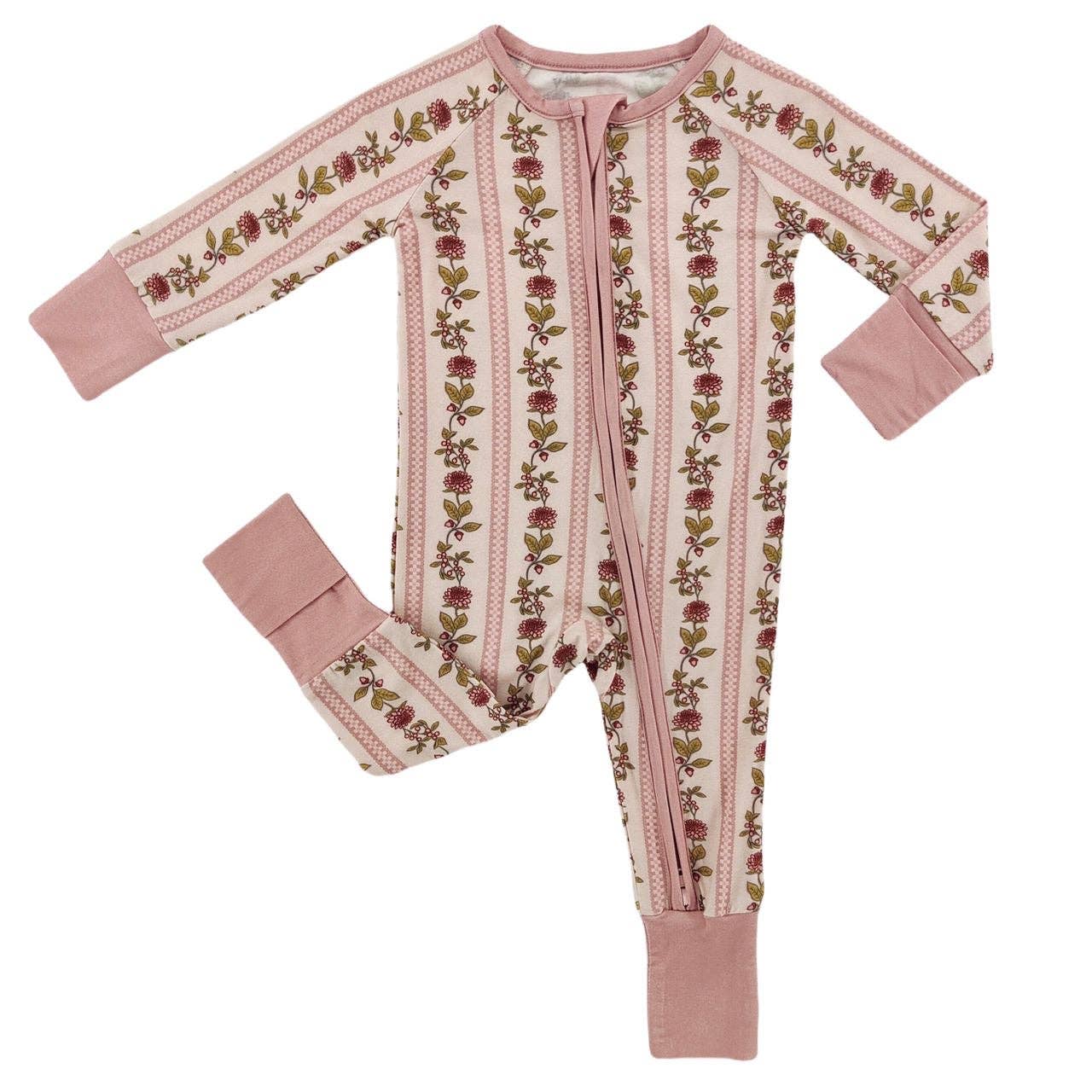 Vintage Floral Stripe Bamboo Sleeper