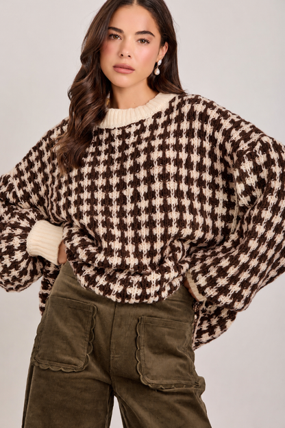 COZY CHUNKY OVERSIZED SWEATER TOP
