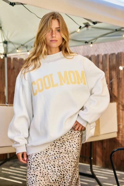 'MOTHER & COOL MOM' Reversible Sweatshirt