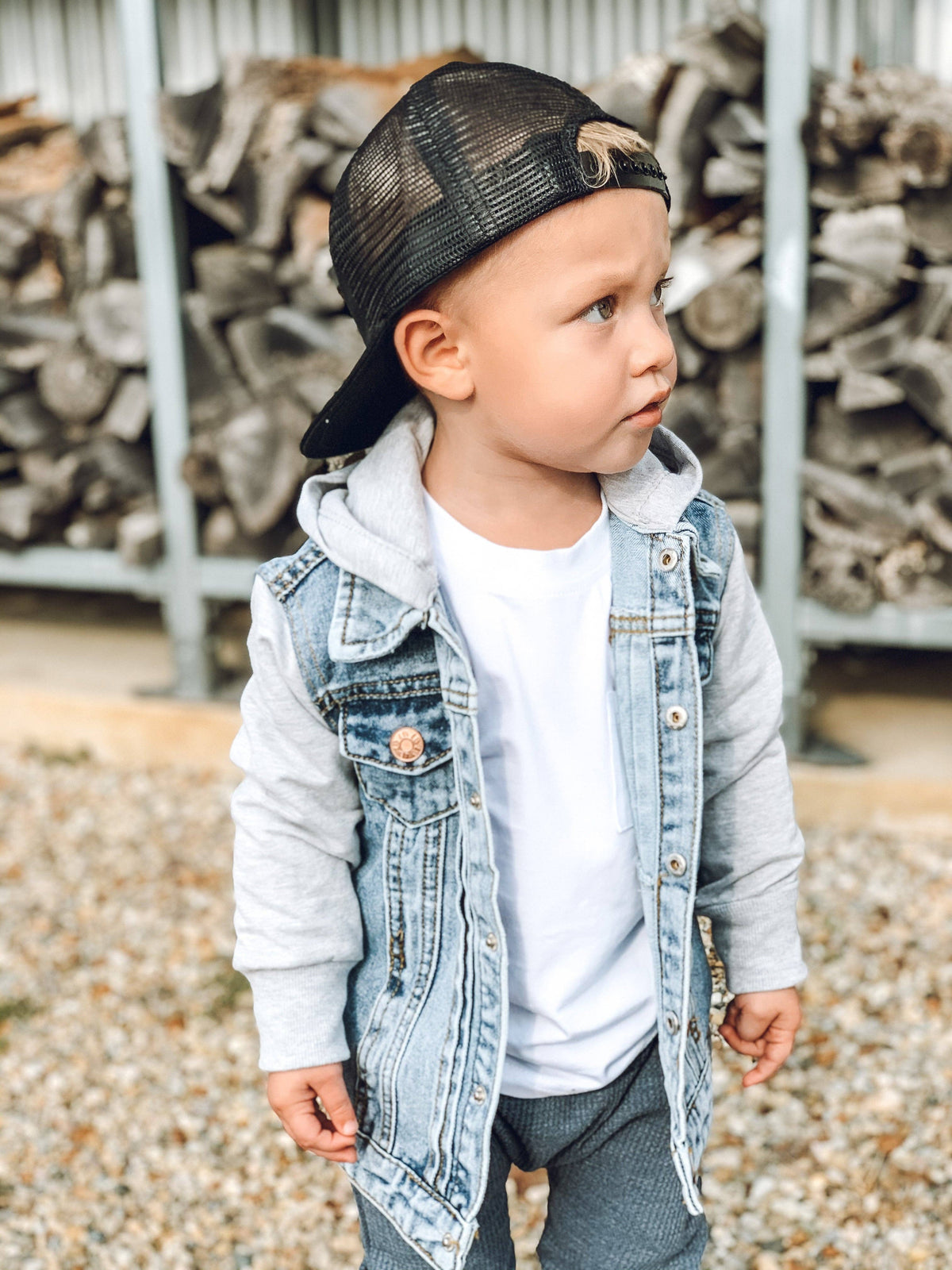 Hooded Denim Jacket