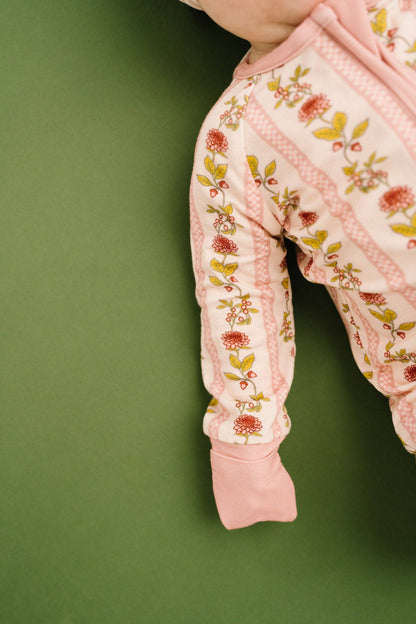 Vintage Floral Stripe Bamboo Sleeper