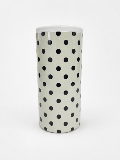 Hard Cooling Can in Cream Polka Dot