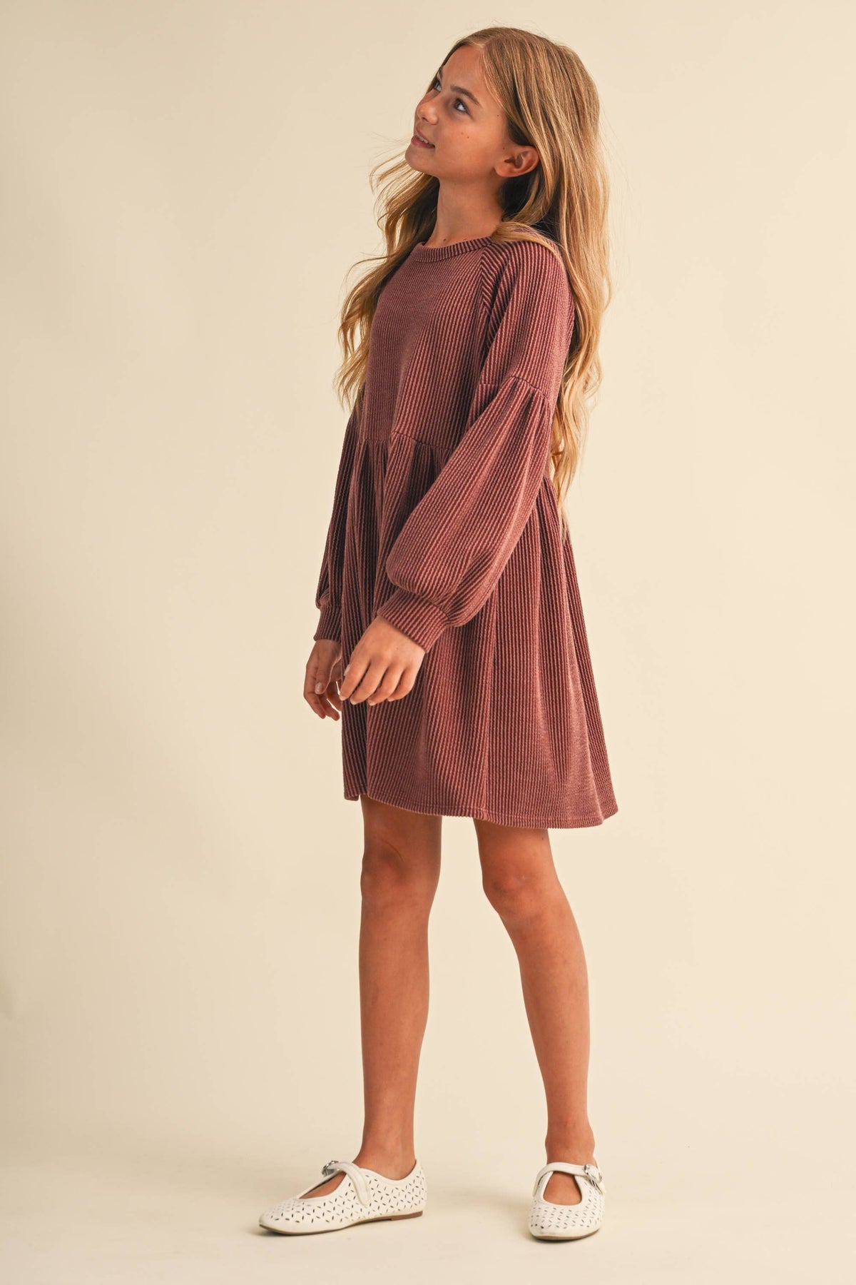 TWEEN GIRLS BABYDOLL KNIT DRESS